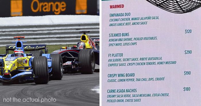 People React To Formula One’s Insane Food Prices After Posts Go Viral