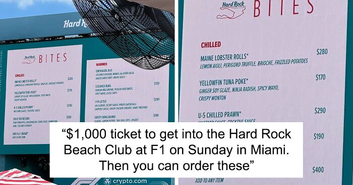 The Menus From Formula 1 Have Gone Viral For All The Wrong Reasons, Here’s How People Reacted