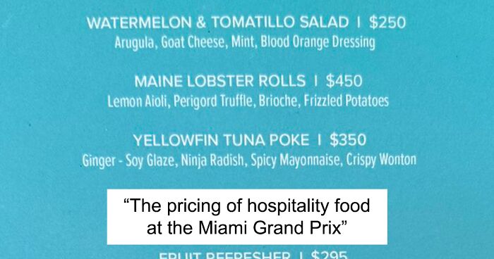 People Are Appalled By The Prices At The Formula 1 Race In Miami