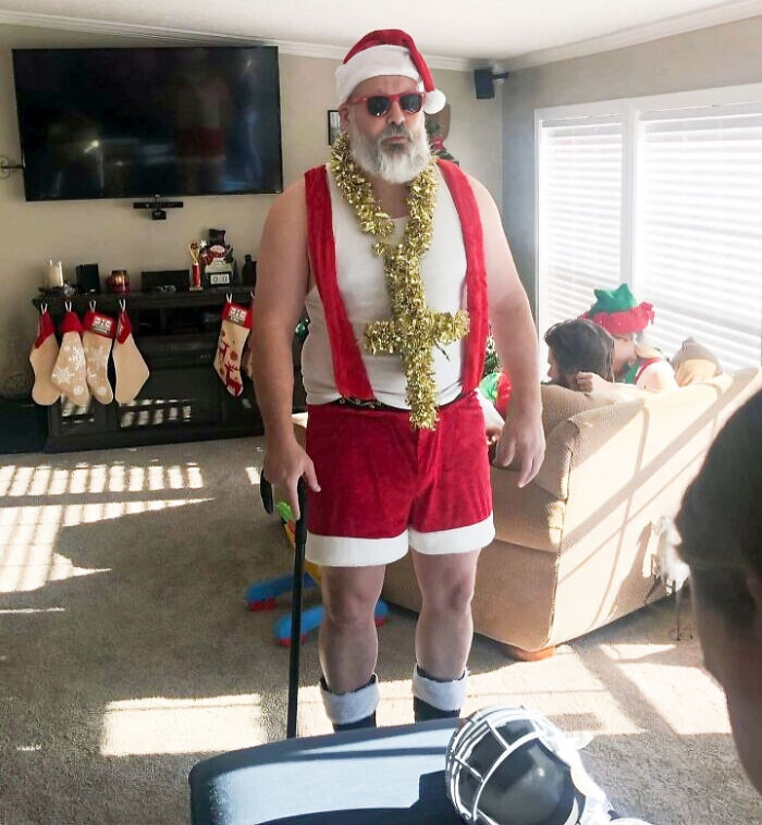 When Your Father-In-Law Wins A Christmas Costume Contest With Trailer Park Santa