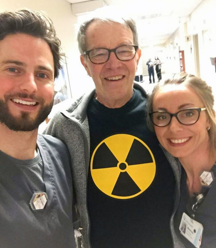 Father-In-Law Wore This To His Radiation Treatment Today