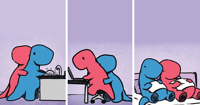 40 New “Dinosaur Couch” Comics Exploring Complex Emotions And Mental ...