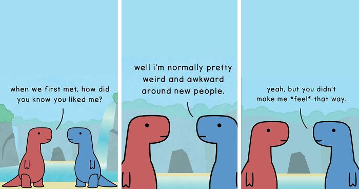 40 New “Dinosaur Couch” Comics Exploring Complex Emotions And Mental Health