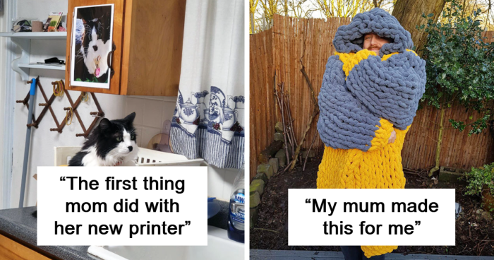 70 People That Just Had To Share Their Adorably Funny Moms Being Their Best Selves (New Pics)