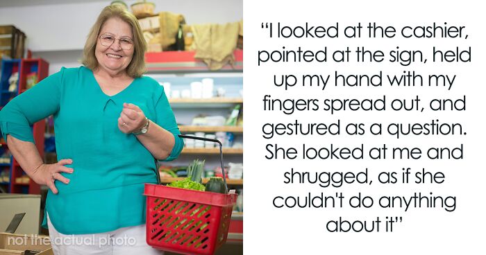 Cashier Is Helpless Against Karen Breaking Checkout Rules, Person In Line Humbles Her Instead