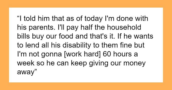 Sole Breadwinner Decides To Separate Finances After Husband Keeps Giving Their Money Away