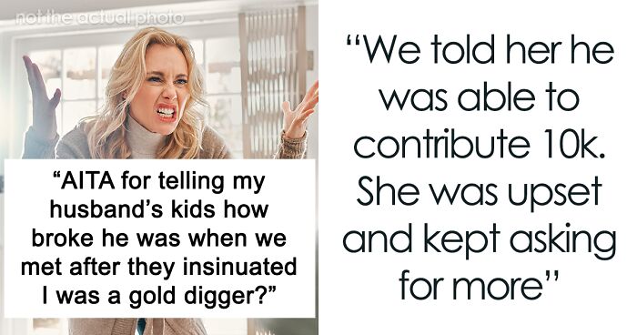 “I’m Wealthier Than My Older Husband”: Woman Calls Out Man’s Kids For Implying She’s A Gold Digger