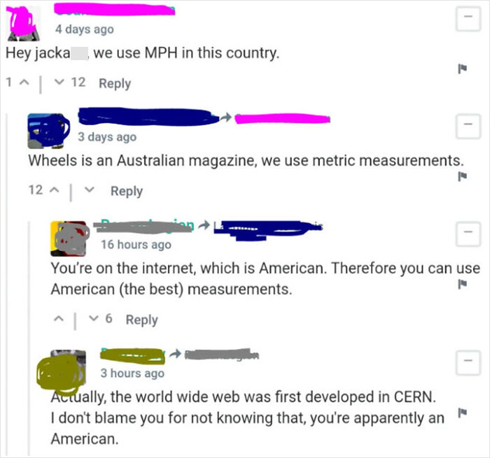 You're On The Internet, Which Is American