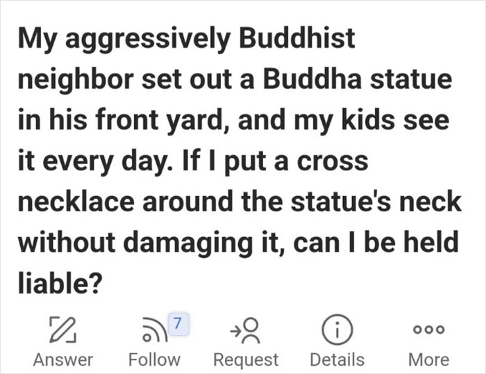Just Leave Your Neighbor Alone