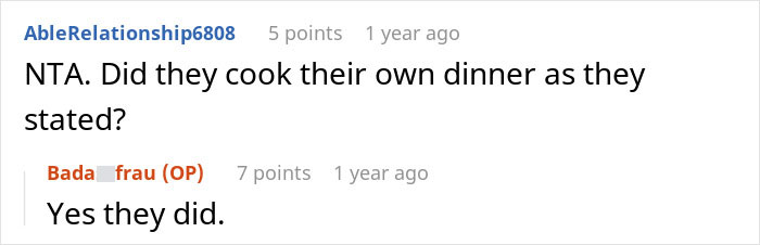 “They’re Not Savages”: In-Laws Refuse To Eat Woman’s Cooking, Regret It “They’re Not Savages”: In-Laws Refuse To Eat Woman’s Cooking, Regret It