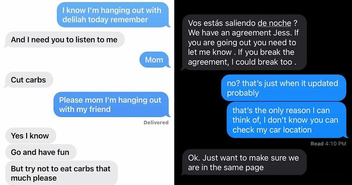 Appalling Texts Sent By Helicopter Parents Who Tried Controlling Adult Kids’ Life (30 Examples)