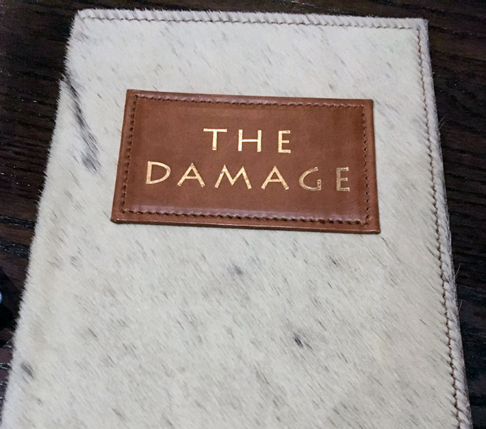 This Restaurant Calls Bill "The Damage"