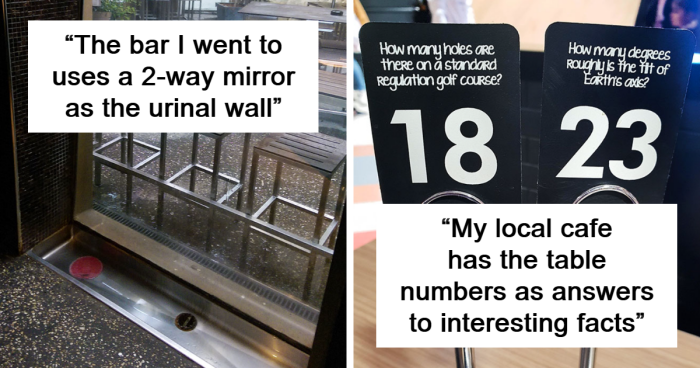 143 Brilliant Ideas In Bars And Restaurants Implemented By Someone Who Deserves A Raise (New Pics)