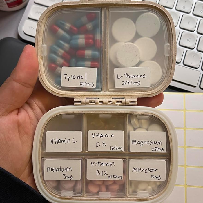 This Handy Travel Pill Organizer Will Save You Many Travel Headaches