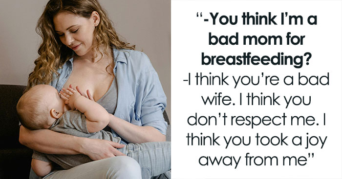 New Mom Tries To Calm Raging Husband After She Breastfeeds Their Baby Despite His Jealousy
