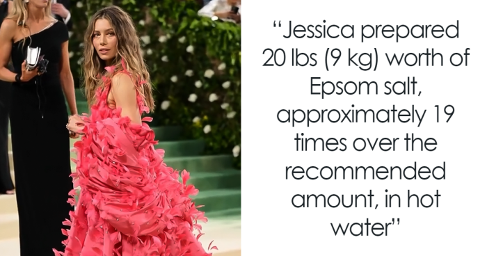 “How Can You Move?“: People Left Baffled Over Jessica Biel’s 20 lbs Met Gala Epsom Salt Bath