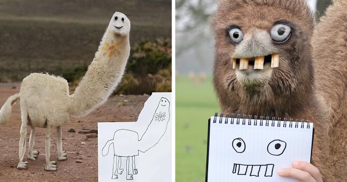 ‘Things I have drawn’: 39 Times Dad Used Photoshop To Bring Children’s Art To Life (New Pics)