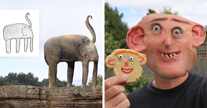 ‘Things I have drawn’: 39 Times Dad Used Photoshop To Bring Children’s Art To Life (New Pics)
