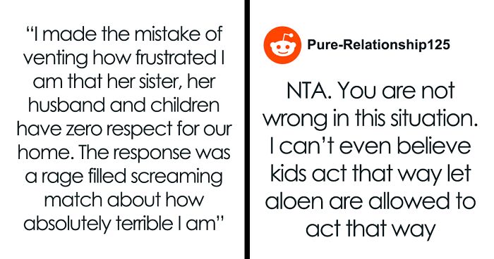 Guy Vents His Frustration About Wife’s Sister’s Unruly Kids, She Blows Up On Him And Calls Him “Terrible”