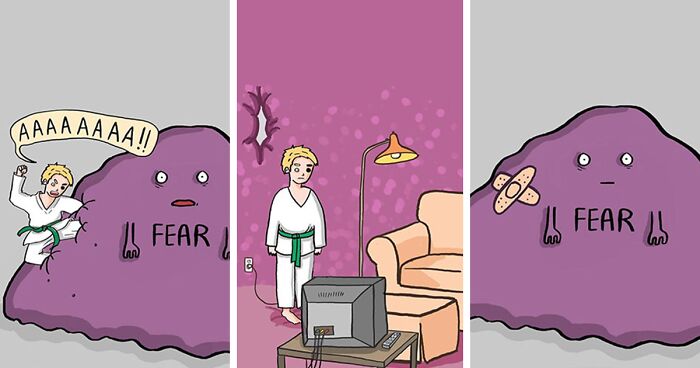 Artist Made 18 Comics That Show The Humor In Mental Health Struggles