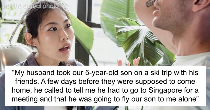 Dad Thinks 13+ Hour Flight Is Okay For 5YO To Manage Alone, Shocked Wife Insists He Accompany Kid