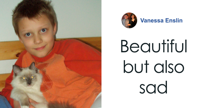 “I’m Gonna Go Cry”: Man’s Photo Recreation With Late Childhood Cat Has The Internet Tearing Up