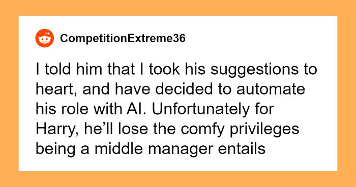 Company Owner Replaces AI-Fanatic Middle Manager With AI