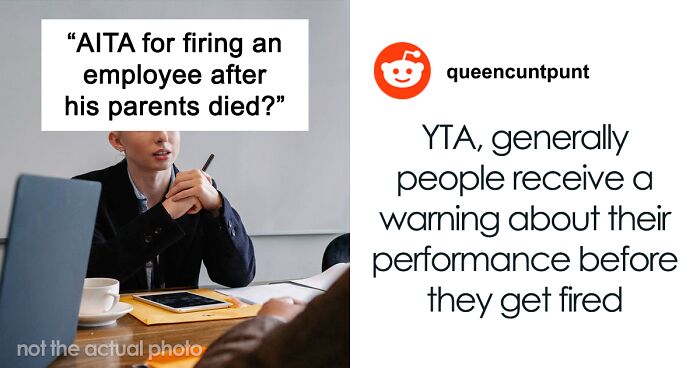 Manager Thinks They’re Justified In Firing Grieving Worker For Underperforming, Regrets It