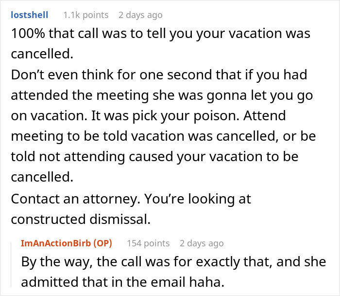 “I’m Canceling Your Vacation”: Worker Tells Boss “Bye” After Attempts To Ruin PTO