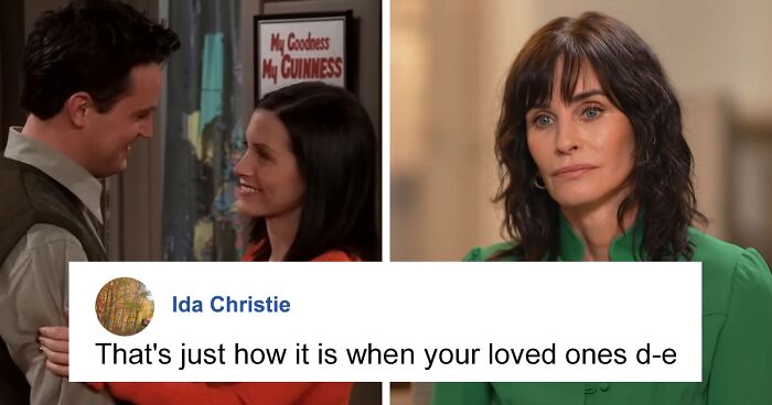 Friends Fans Moved By Courteney Cox Speaking About Matthew Perry And How He Still “Visits” Her