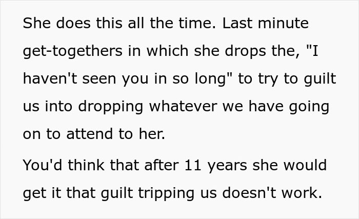 MIL Tries To Guilt-Trip Couple Into Spending Their Anniversary Doing Yard Work For Her, Fails MIL Tries To Guilt-Trip Couple Into Spending Their Anniversary Doing Yard Work For Her, Fails