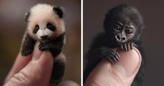 This Artist Creates Portraits Of Tiny Animals That Can Fit Into A Human’s Palm (22 New Pics)