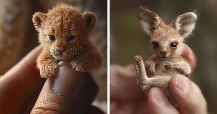 This Artist Creates Portraits Of Tiny Animals That Can Fit Into A Human’s Palm (22 New Pics)