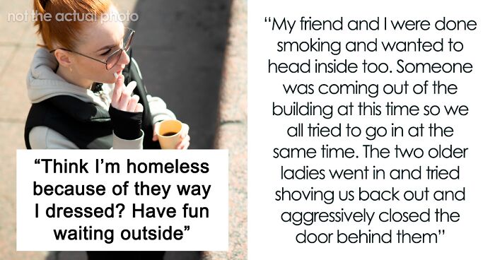Aggressive Oldies Turn Humble Fast After “Homeless” Women Lock Them Outside