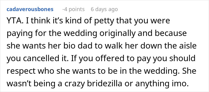 Bride Hurts Stepdad By Seeking Out Her Real Dad And Asking Him To Walk Her Down The Aisle