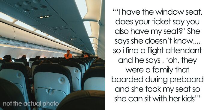 Person Gets Their Seat Stolen As Mother With Children Took It Over During Family Preboarding