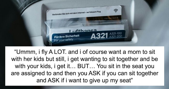 Person Gets Their Seat Taken Because Mom With Kids Took It During Family Preboard