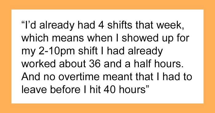 Worker Takes “No Overtime” Policy Literally, Clocks Out Mid-Shift