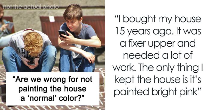 Son Hates Living In A Pink House, Parents Refuse To Repaint It As All The Other Family Members Love It