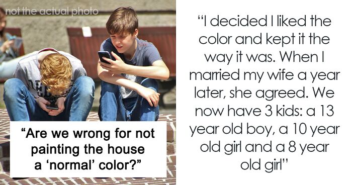 Guy Decides Not To Change Color Of The House He Bought, His Teen Son Struggles With It Years Later