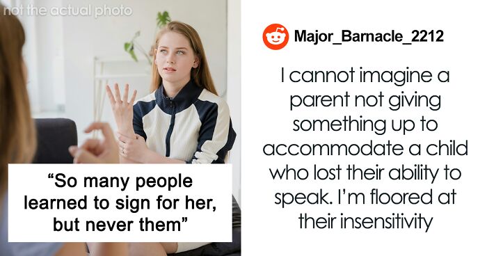 Son Points Out Everyone Who Learned Sign Language For Sister, Upsets Parents
