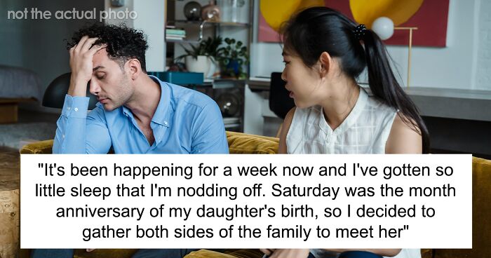 Man Who’s No Help With His Baby Complains That Wife Passing Out At Family Event Made Him Look Bad