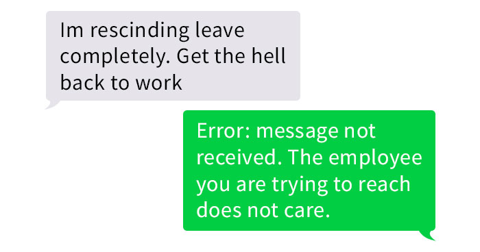 30 Screenshots Of Text Exchanges Featuring Job Resignations, As Shared On This Page
