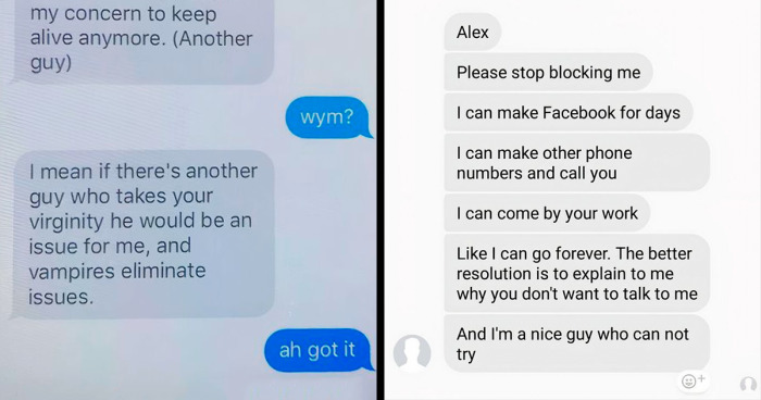 23 Screenshots Of Messages From Real-Life Stalkers
