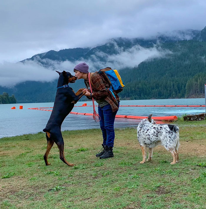 “He’s Scent-Trained To Alert”: 3-Year-Old Dobermann Tobias Improves Chronically Ill Owner’s Life “He’s Scent-Trained To Alert”: 3-Year-Old Dobermann Tobias Improves Chronically Ill Owner’s Life