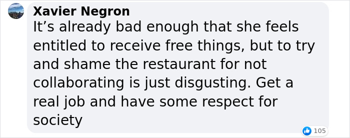 Aspiring Influencer's Attempt To Shame Restaurant For Not Collaborating Gloriously Backfires Aspiring Influencer's Attempt To Shame Restaurant For Not Collaborating Gloriously Backfires