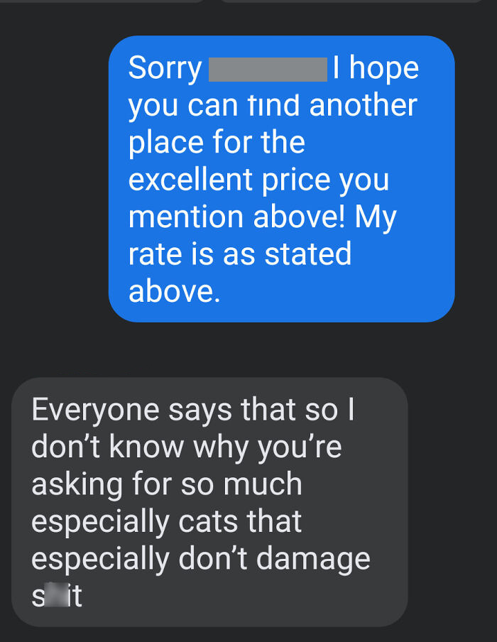 The Saga Of Cat Lady Trying To Guilt And Attack Me Into Letting Her Decide The Room Rental Price