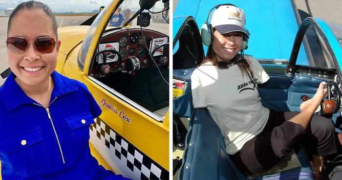 Woman Born Without Arms Learns To Fly Plane With Her Feet And Becomes Certified Pilot