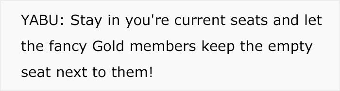 Mom Gets A Reality Check After Planning On A Stranger Giving Up Their Gold Member Seat For Her Mom Gets A Reality Check After Planning On A Stranger Giving Up Their Gold Member Seat For Her