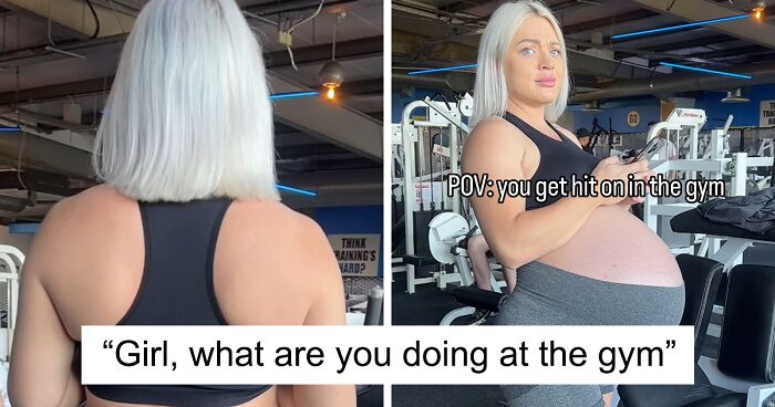 “I Would’ve Never Guessed”: Woman Hilariously Uses Huge Baby Bump To Fend Off Men At The Gym